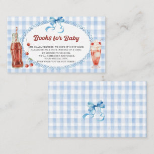 Watercolorshe is ready to pop baby shower books f Enclosure Card