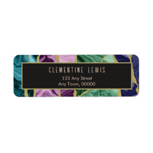 Watercolour Agate Return Address Label