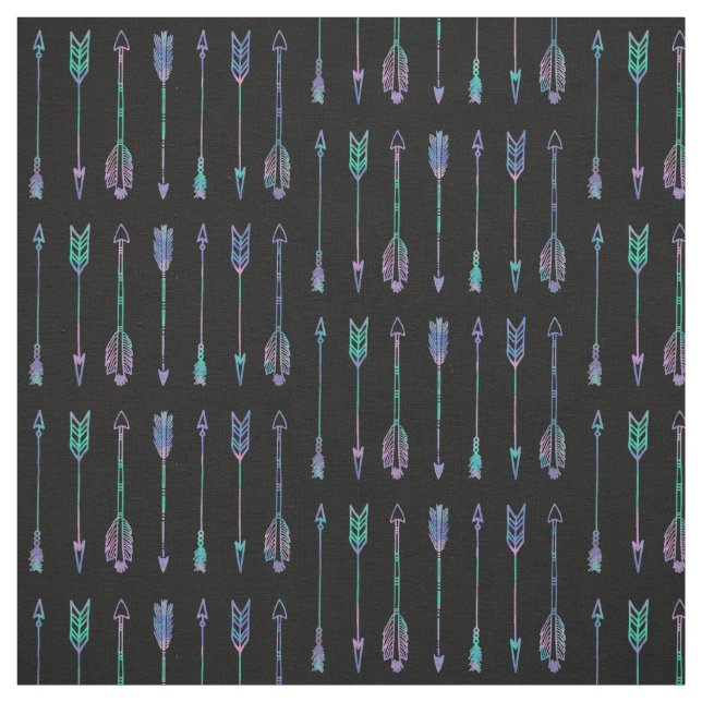Watercolour Arrow Print Fabric (Swatch)