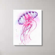 Watercolour artwork of Jellyfish