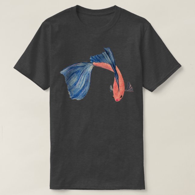 Watercolour Beta fish T-Shirt (Design Front)