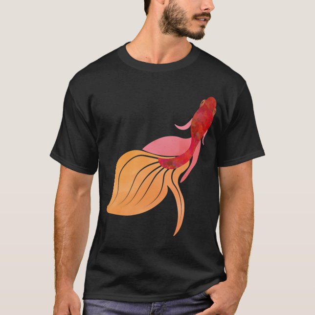 Watercolour Betta Fish T-Shirt (Front)