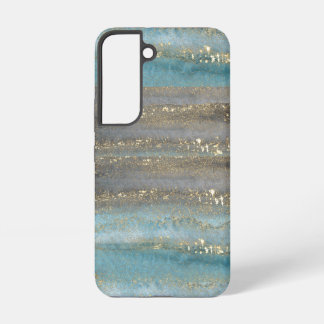  Watercolour Blue Glitter Aesthetic Design Samsung Galaxy Case