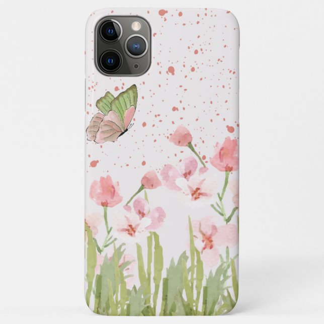 watercolour butterfly flower phone case/iphone 11  Case-Mate iPhone case (Back)