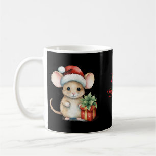 Watercolour Christmas Mouse Coffee Mug