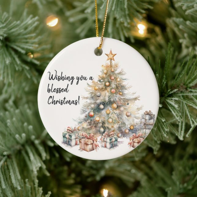 Watercolour Christmas Tree Ornament (Tree)