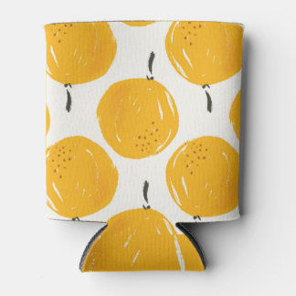 Watercolour Citrus Summer Pattern Can Cooler