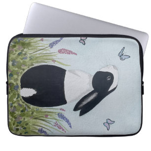 Watercolour Dutch Bunny Rabbit Laptop Sleeve