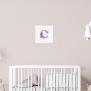 Watercolour E Poster