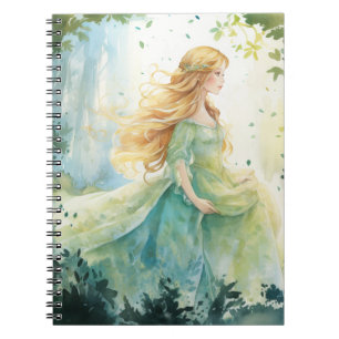 Watercolour Forest Princess Notebook