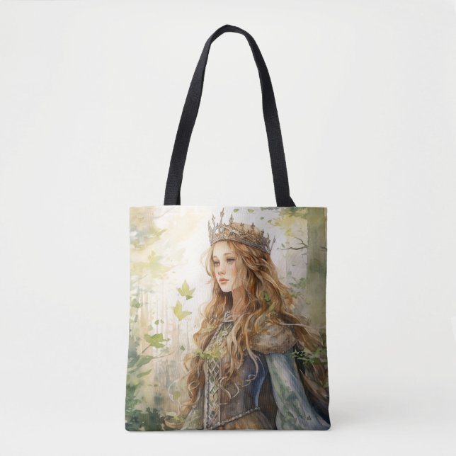 Watercolour Forest Princess Tote Bag (Front)