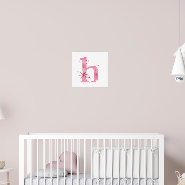 Watercolour H Poster (Nursery 2)