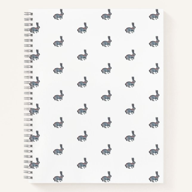 Watercolour hand drawn rabbit notebook (Front)