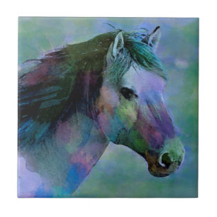 Watercolour Horse Ceramic Tile