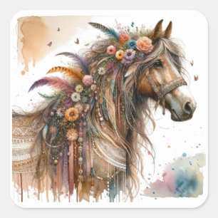 Watercolour Horse Stickers
