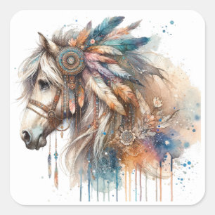 Watercolour Horse Stickers