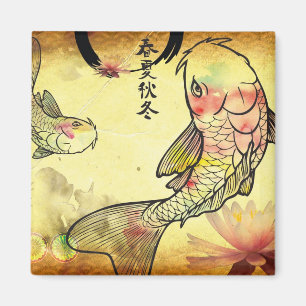 Watercolour Koi Magnet