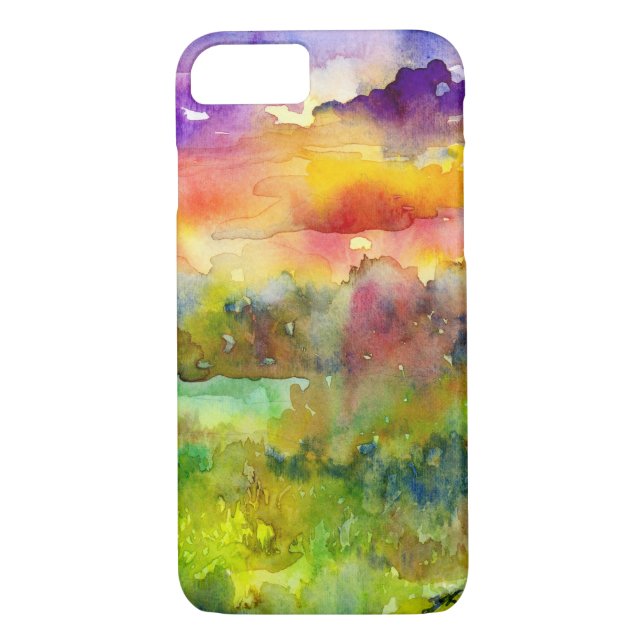 Watercolour Landscape Phone Case (Back)