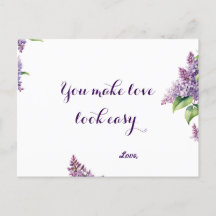 Watercolour Lilac happy Mother's Day Card