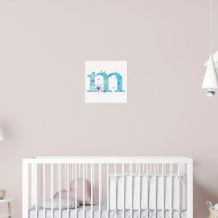 Watercolour M Poster