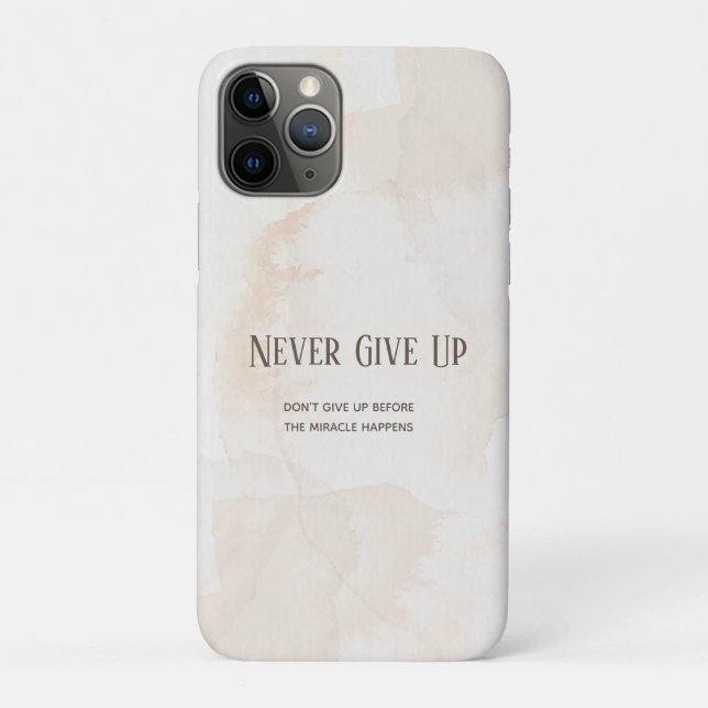 Watercolour Motivation Quote Case-Mate iPhone Case (Back)