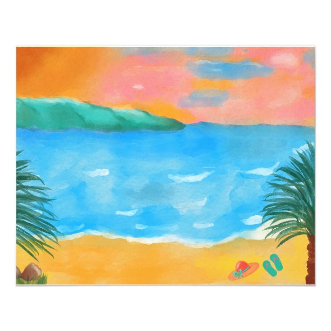 Watercolour painting  photo print (Front)