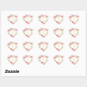 Watercolour Pink Anemone Floral Sticker