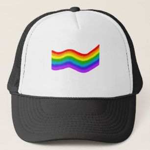 Watercolour rainbow colours trucker hat