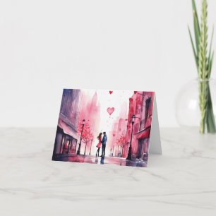 Watercolour Romantic  Card