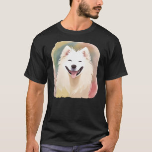 Watercolour Samoyed Dog Sticker1 T-Shirt