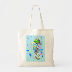 Watercolour Seahorse Tote Bag