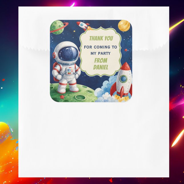 Watercolour Space Theme Square Sticker (Creator Uploaded)