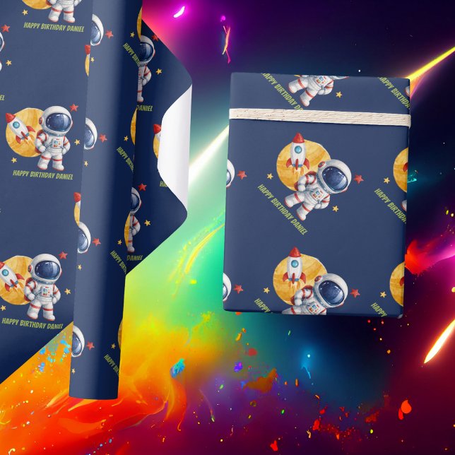 Watercolour Space Theme Wrapping Paper (Creator Uploaded)