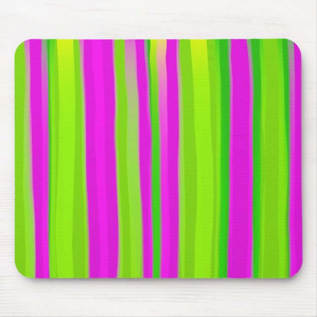 Watercolour Stripes Mouse Pad (Front)