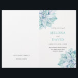 Watercolour Succulents Wedding Programs<br><div class="desc">Watercolour Succulents Wedding Programs. Designed by Colourful Designs Inc. Copyright 2017</div>