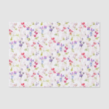 Watercolour Sweet Peas pretty floral