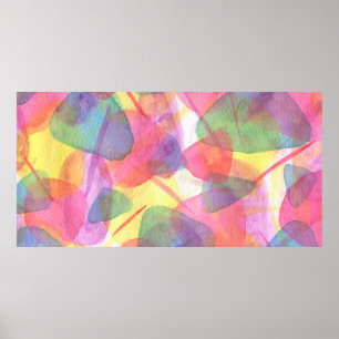 Watercolour texture poster