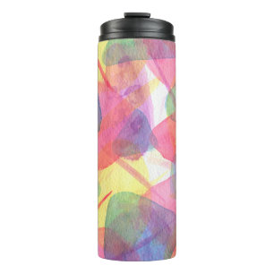 Watercolour texture thermal tumbler