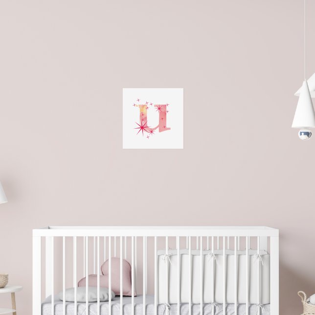 Watercolour U Poster (Nursery 2)