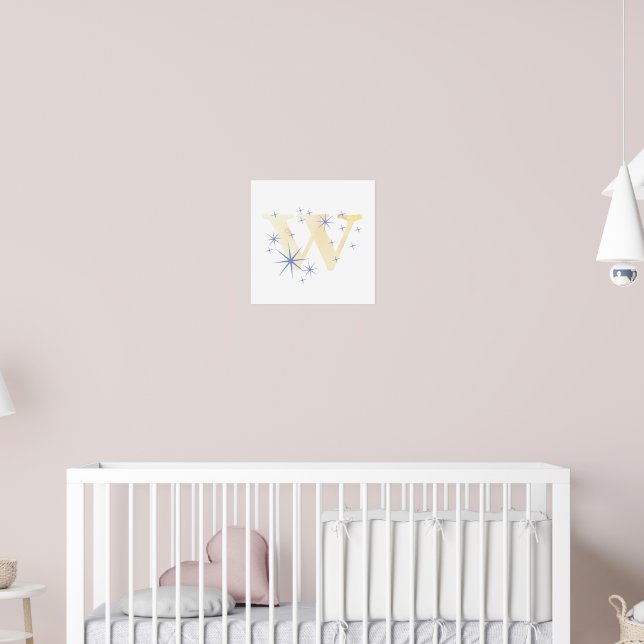 Watercolour W Poster (Nursery 2)