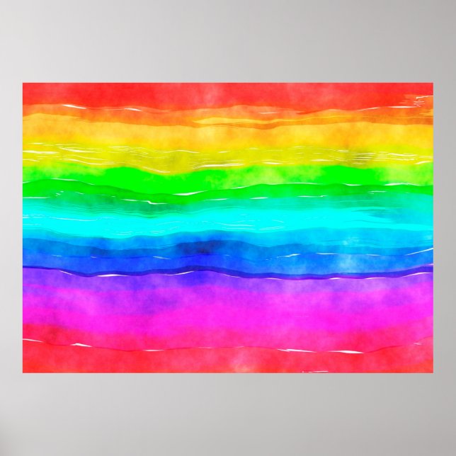 Watercolour watercolor paint wash poster (Front)