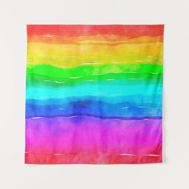 Watercolour watercolor paint wash tapestry (Front)