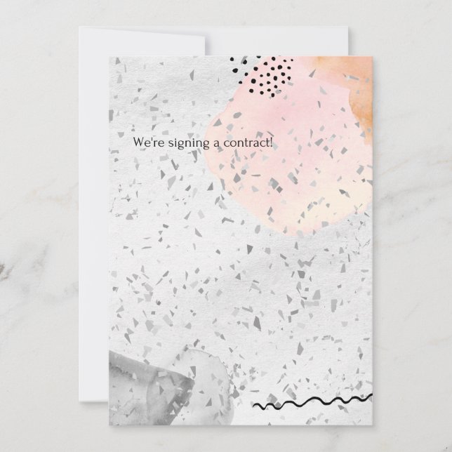 watercolour wedding invitation (Front)