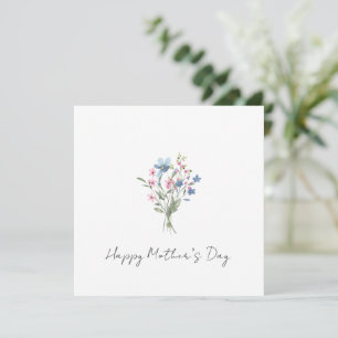 Watercolour Wildflowers Mother’s Day Holiday Card