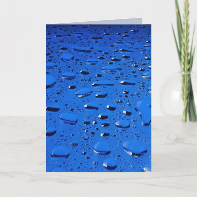 Waterdrops Card (Front)