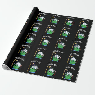 Watered Melon Funny Watermelon Pun Dark BG Wrapping Paper