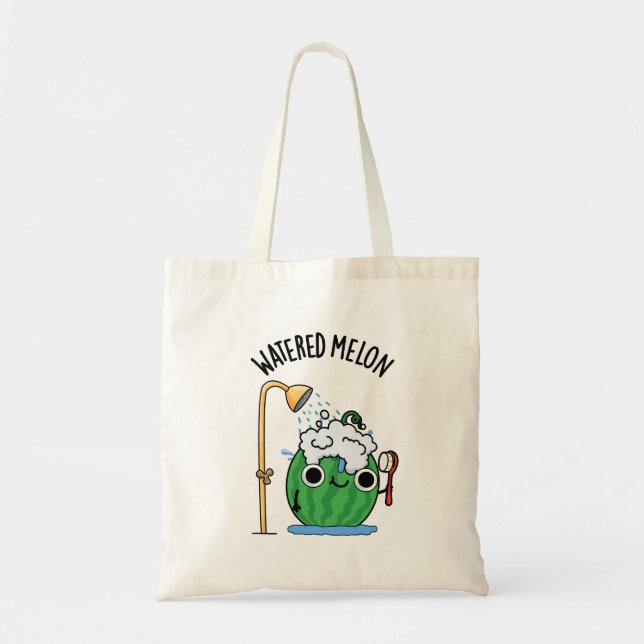 Watered Melon Funny Watermelon Pun  Tote Bag (Front)