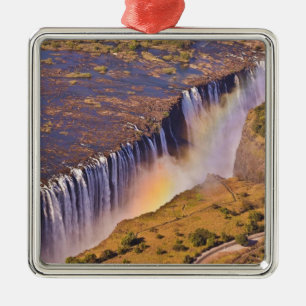 WATERFALL AFRICA ZAMBIA METAL TREE DECORATION