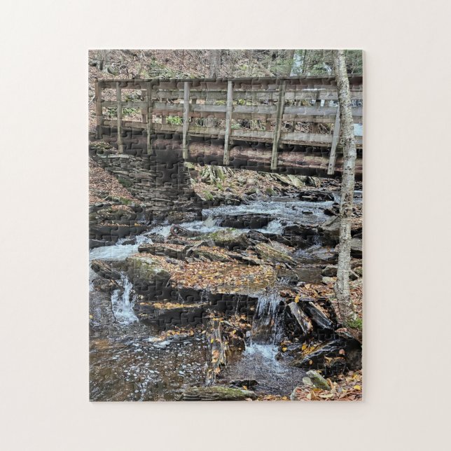 Waterfall and bridge Puzzle (Vertical)