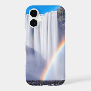 Waterfall and rainbow